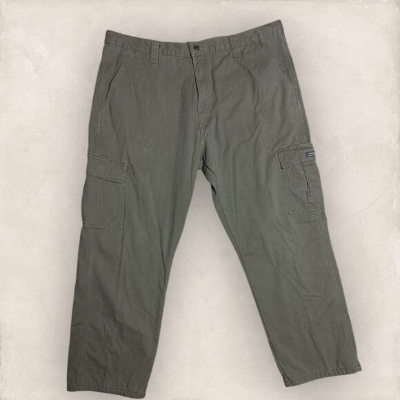 Wrangler Fleece Lined Cargo Pants Mens 40x30 Green
Relaxed Fit Straight Leg Work - Picture 1 of 5